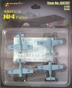 MERIT 1/200 美國 F4F-4 野貓 戰鬥機 